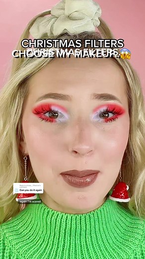 Christmas Makeup Ideas: Red Eyeshadow & Green Eye Makeup Tutorial