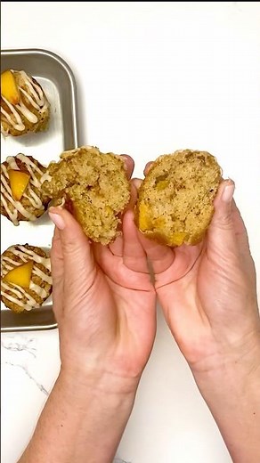 Peaches & Cream Muffins | Easy Brunch Bake