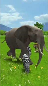 Wild Animal Game | Elephant, Zebra & Tiger Gameplay 🐘🦓🐅 Animal Simulator