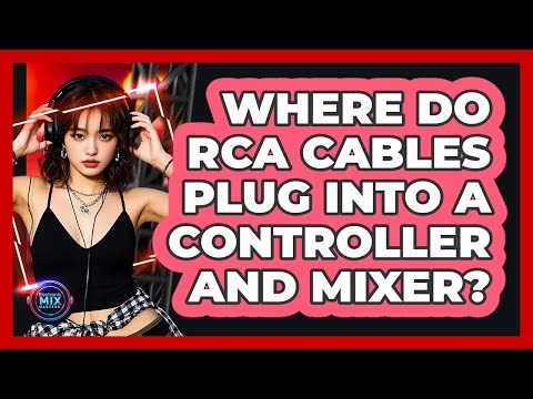 Where Do RCA Cables Plug Into A Controller And Mixer?