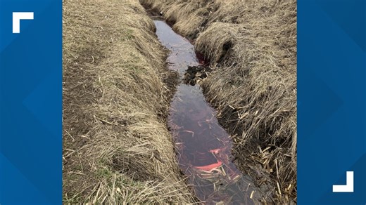 Diesel spill turning parts of Middle Nodaway River red, Iowa DNR says