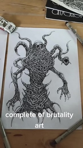 #brutal #brutaldeath #brutalart #brutalartwork #deathmetal #deathmetalart #deathmetalartwork #darkart #horrorart #artist #artforsale #slammingbrutal #slammingbrutalart #gore #goregrind #goregrindart #Dark #Art #Imagination #Macabreart #วาด #วาดรูป #draw #drawing #อย่าปิดกั้นการมองเห็น #tiktok #viralart #painting #artist #fyp