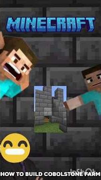 How to Build an Unlimited Cobblestone Farm 😱