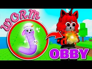 Obby BUT You ARE A WORM With Moody! (Roblox)