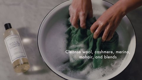 The Laundress Wool & Cashmere Shampoo, 31 Loads, Concentrated Liquid Laundry Detergent, Cedar Scent, Gentle Cold-Water Hand or Machine Wool Wash for Delicate Fabrics - Merino, Mohair & Knit Blends