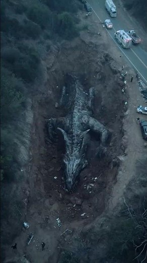 Drone Footage Captures Large Shape Moving Inside Sinkhole