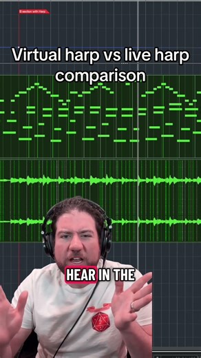 This is why live musicians are better than virtual or AI musicians. ​⁠Special thanks to ‪@HarpistKT‬