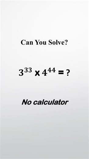 Math Olympiad Exponential Simplification | No Calculator Challenge! #math #matholympiad #satmath