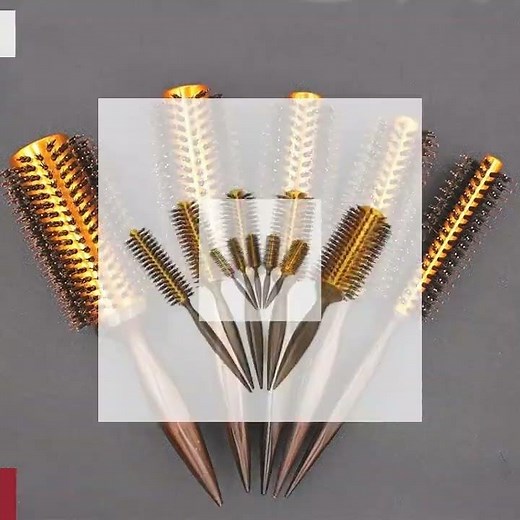 Boar Bristle Round Wooden Hair Brush