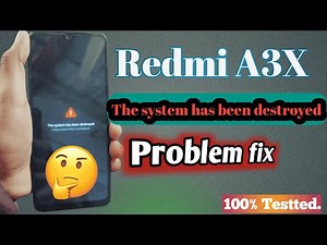 Redmi A3x The system has been destroyed problem fix 100% Testted flash file,Redmi A3 Blue Flashing.