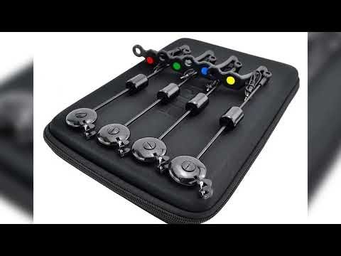 A must-have product! Hirisi LED Carp Fishing Swingers Drop Off Indicator 4 Color In Zipped Case Ca