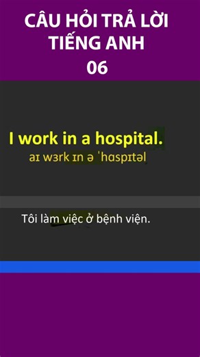 Câu hỏi trả lời tiếng Anh - Phần 6 #hoctienganh #tienganhchotre #english #learnenglish #ielts #xh