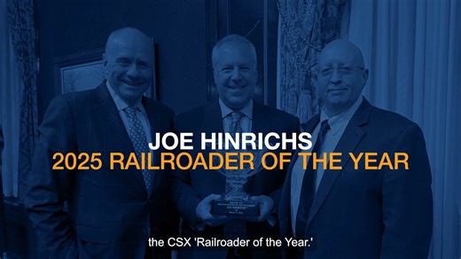 3.9K views · 88 reactions | CSX was proud to support Railway Age's #NextGenRail2025 event yesterday! Congratulations to CEO Joe Hinrichs, 2025 Railroader of the Year, and our Fast Tracker honorees Roberto Reyes, Brian Morgan, and Alex Saar who were recognized during the event. Together, we’re shaping the future of rail! #ONECSX | CSX | Facebook