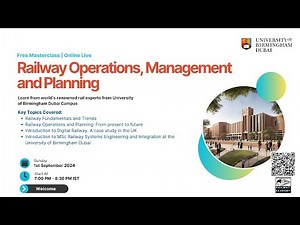 Free Masterclass on Railway Operations, Management and Planning