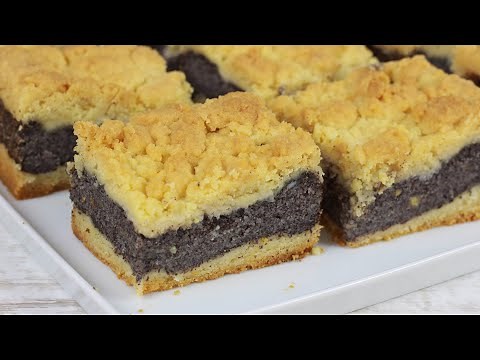 Poppy seed cake with crumbles - One of my favorite recipes | Crumble cake