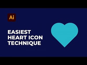Learn how to create heart icon the easiest way (2 minutes)