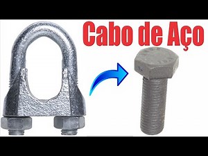 Prendedor Presilha Cabo De Aço Parafuso Faça Você Mesmo / DIY Steel Cable Clip Fastener #shorts