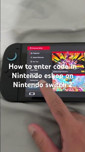 How to redeem a code in Nintendo eshop on Nintendo switch 2