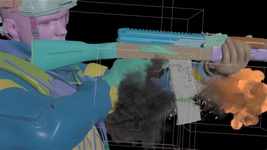 Blender+Houdini物理破碎效果:シムshimu