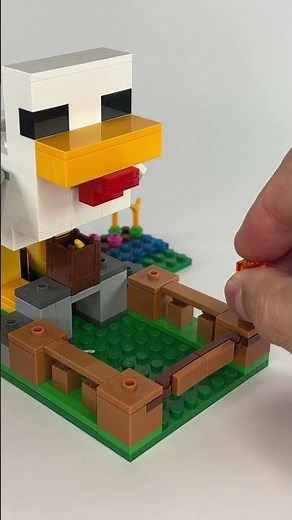 LEGO Minecraft ASMR Chicken Farm set 21585 #lego