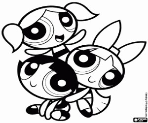 The Powerpuff Girls coloring page printable game