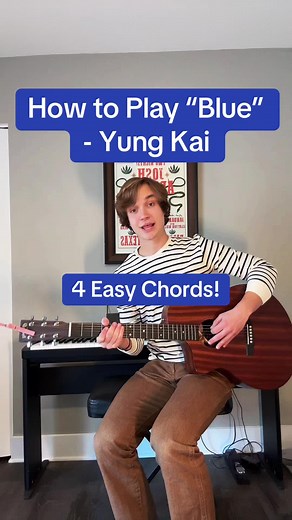 Learn to Play “Blue” on Guitar with Yung Kai | Easy Tutorial