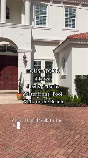HOUSE TOUR- Mediterranean Style Waterfront home walking distance to the beach 4,125 sf 4 beds | baths Pool | waterfront with dock .44 acres Ponte Vedra Beach, FL $3,985,000 (as of 7 Jan 2025) Looking to buy or sell in NE Florida? 👇📲 Melissa Anderson, REALTOR® eXp Realty 📲 904.222.0668 💻 melissa.anderson@exprealty.com #luxuryhouse #beachhouse #housetour #realestate