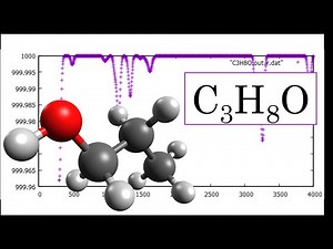 C3H8O, 1-Propanol, Geometry optimization and IR spectrum in 1 minute, SPEED UP