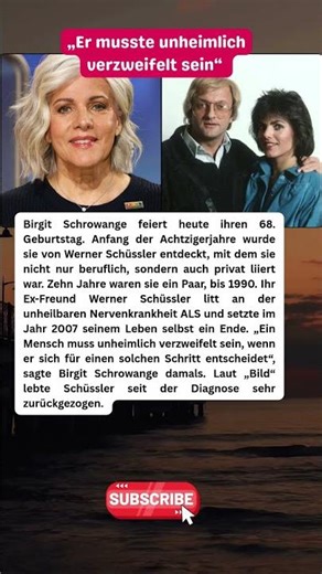 Das tragische Ende von Werner Schüssler – Birgit Schrowange spricht 😔