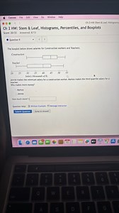 The boxplot below shows salaries for Construction workers and T... | Filo