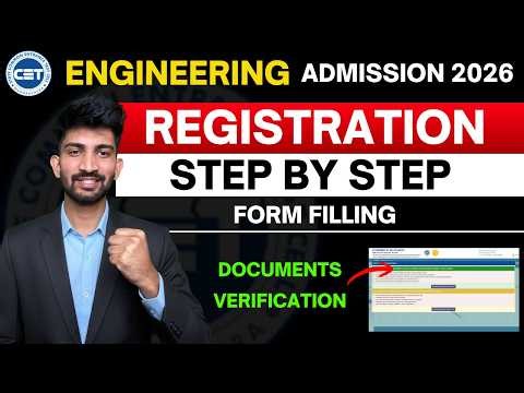 Engineering Registration Form Filling 2026| How to Fill Engineering Registration From 2026