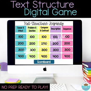 Nonfiction Text Structure Powerpoint Game - Text Structure Jeopardy
