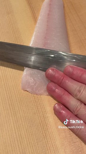 Matsukawa halibut 松川カレイ 鲽鱼🐟 #sushi #寿司 #fish #鲽鱼 #flatfish