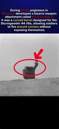 The WW2 Gun That Shot Around Corners #history #ww2 #army #military #foryou #fyp #facts #fyp #usa