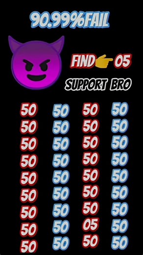 99.99% log Fail ho gaye! Kya aap 5 second mein 05 dhund sakte hain? 🔥