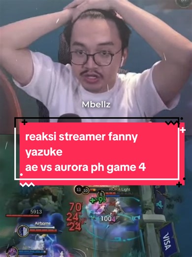 Streamer Reactions to Fanny Yazukee in Alter Ego vs Aurora PH Game 4