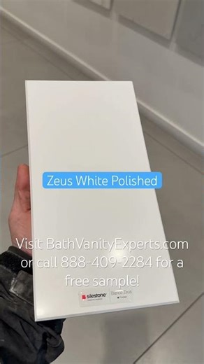 Silestone Zeus White (Blanco) polished quartz from Spain by Silestone.