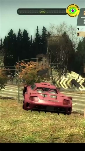 SUPERINTENSE NFSMW2005 RED PORSCHE CARRERA GTA 2003 BREATHTAKING RETRO STUNT SERIES SHORTS