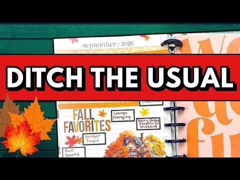 🍁 Ditch the Usual Currently Page! Top 10 Fall Favorites Setup | Plan With Me | Happy Planner