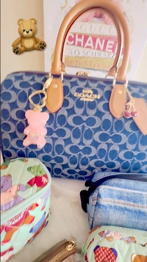COACH ROWAN LARGE SATCHEL IN SIGNATURE CANVAS & DENIM BAG #handbagunboxing #coachbag #coach