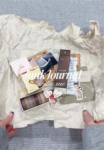 Neutral Color ASMR Junk Journal Session