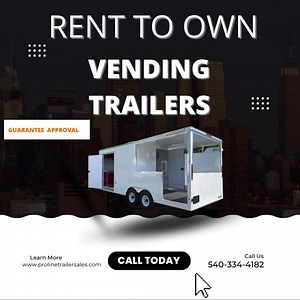 🛑 No Credit Check 🛑 Vending Trailers and More 🚛 Delivery Available 🚛 Get Your Business on the Road 🏁 Rent to Own 🏁 🚨 Guaranteed Approval 🚨 ☎️ 5️⃣4️⃣0️⃣➖3️⃣3️⃣4️⃣➖4️⃣1️⃣8️⃣2️⃣ | Pro-Line Trailers