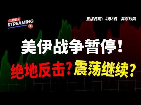 美伊战争暂停？市场是绝地反击还是震荡继续？！【2026.04.08】#美股 #特斯拉 #META #NVDA #股票分析