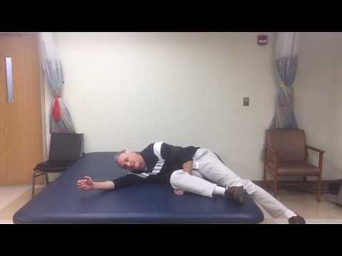 Short sit to supine technique for a patient with C6 Tetraplegia