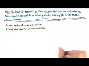 Hierarchy of desensitization - Intro to Psychology