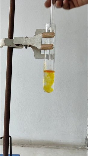 How to potassium dichromate turns into potassium chromate experiment #shorts #trending #chemistry