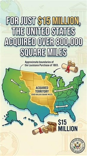 💰 $15 MILLION FOR HALF OF AMERICA? #usahistory #americanhistory #unitedstates