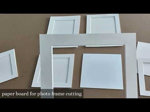 Cómo cortar cartón para marcos de fotos