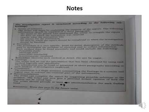 Management Communication N4 (Reports - Lesson 5 - Module 11 - Part A) - Ms. P.J. Mbele