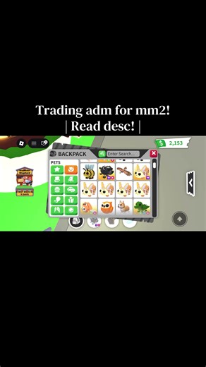 strictly ngf sorry I have 18 proofs and 18 vouches! | dm me or comment if you’re interested! | shark puppy is no longer available | looking for: vampires gun Sakura set Harv ice piercer and multiple godlys! | #adoptme #mm2 #crosstrade #goviral #fyp